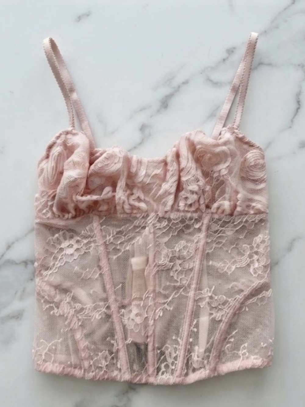 Victoria’s Secret Wicked Rosette Reverie Embroidery Corset Top